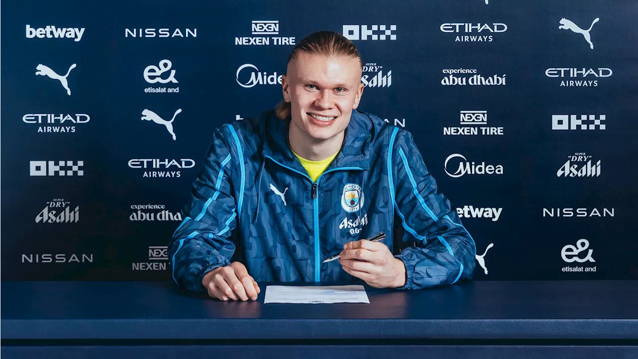 Haaland renova contrato com o Manchester City até 2034