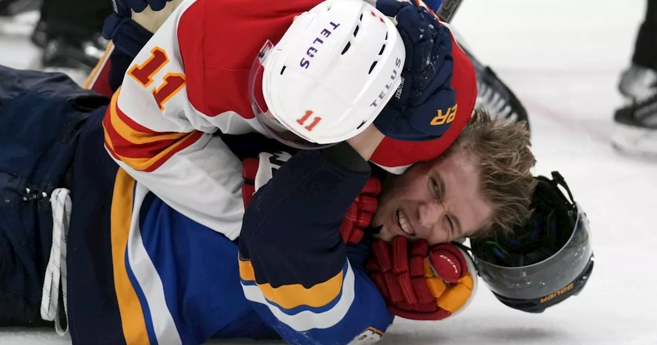 Brayden Schenn scores twice in St. Louis Blues' 4-1 victory over Calgary Flames