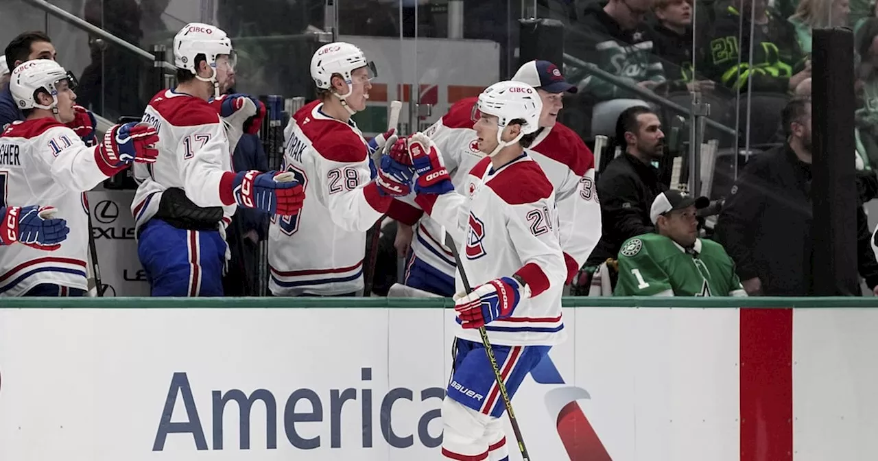 Canadiens' Slafkovsky Scores in Win Against Stars