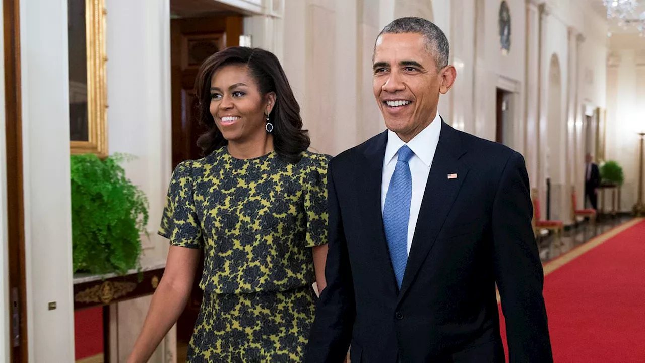 Barack and Michelle Obama showed 'no signs of togetherness' on last outing amid divorce rumors,...