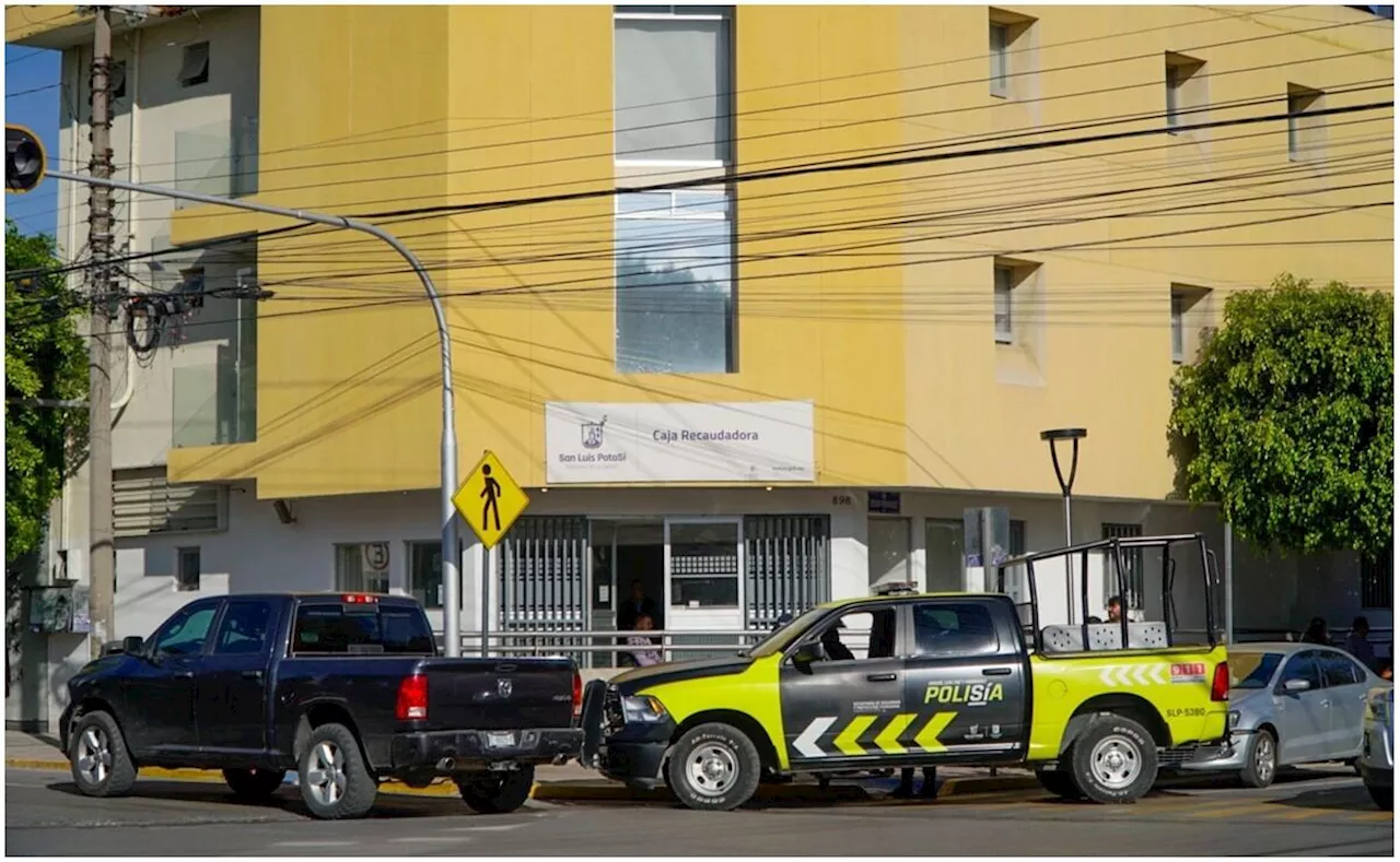 Sujetos armados asaltan caja recaudadora en San Luis Potosí; no hay detenidos