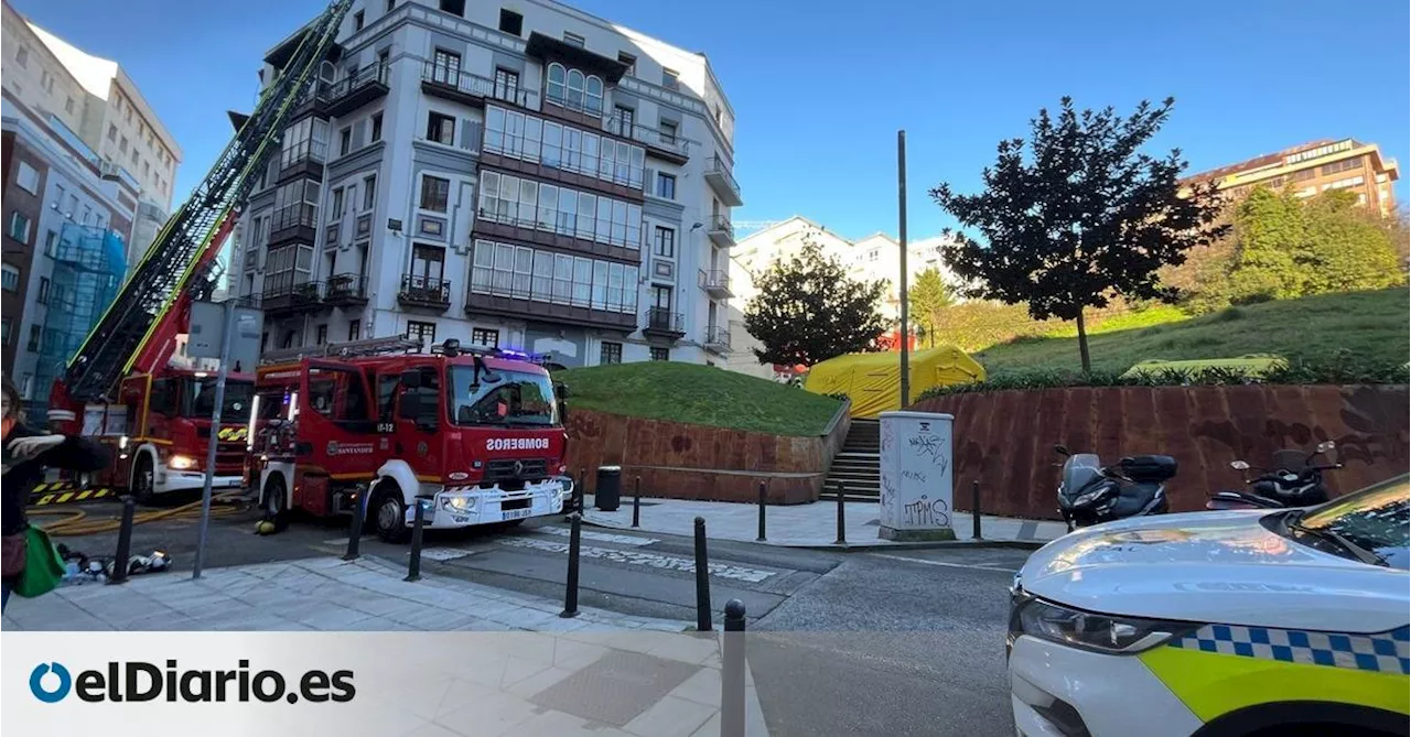 Dos muertos y dos heridos en el incendio de un piso en Santander