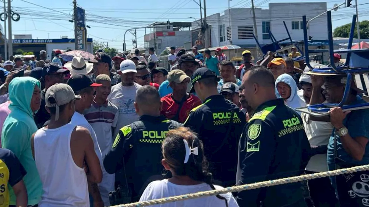 Conductores de carros de mula bloquearon La Cordialidad en rechazo al decreto que prohíbe su circulación