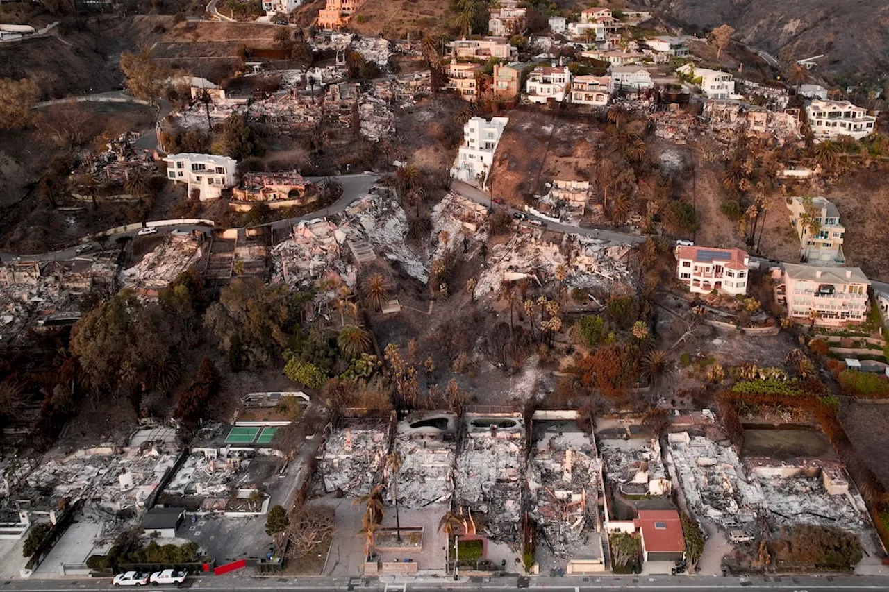 Eaton and Palisades Fires Become California's Most Destructive Urban Fires