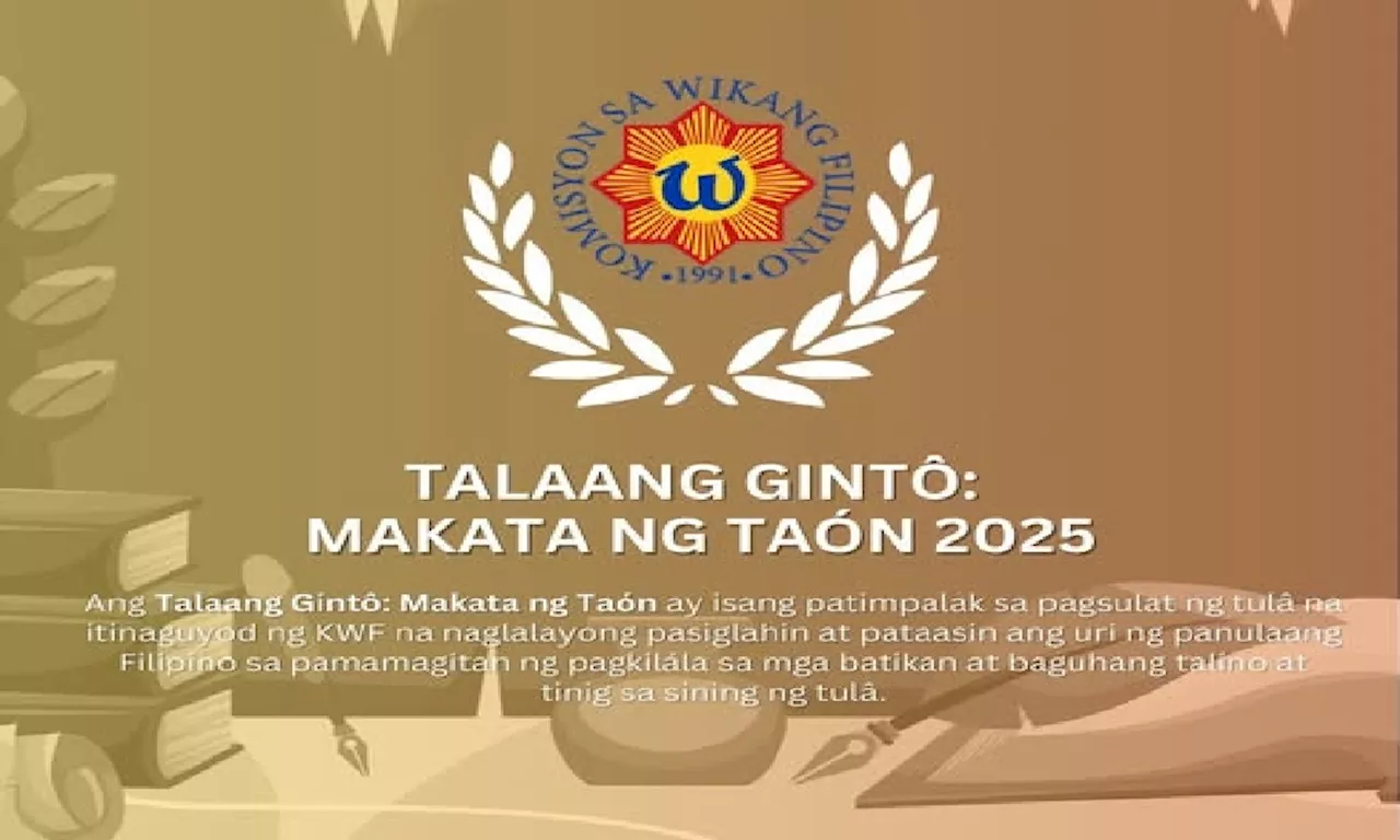 KWF, binuksan ang 'Talaang Gintô: Makata ng Taón' para sa Buwan ng Panitikan 2025