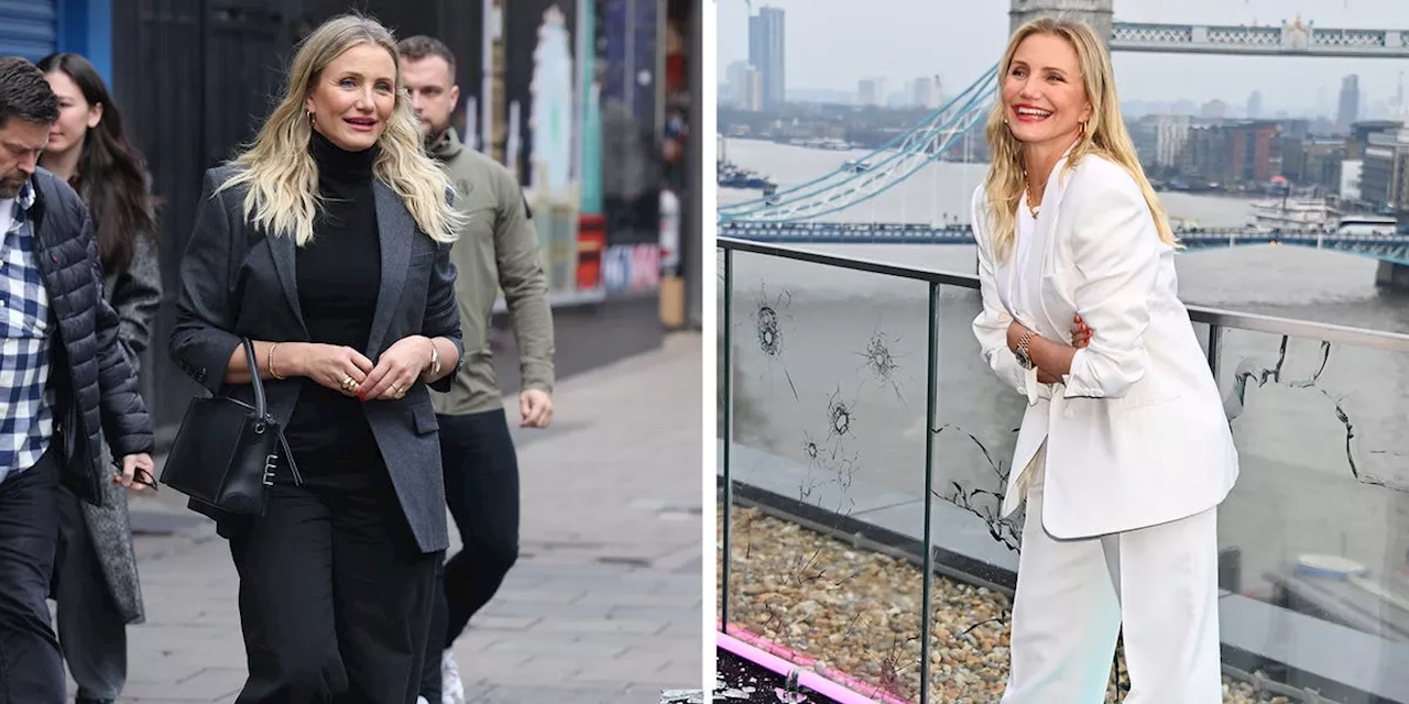 Cameron Diaz Stuns on London Premiere of 'Back in Action'