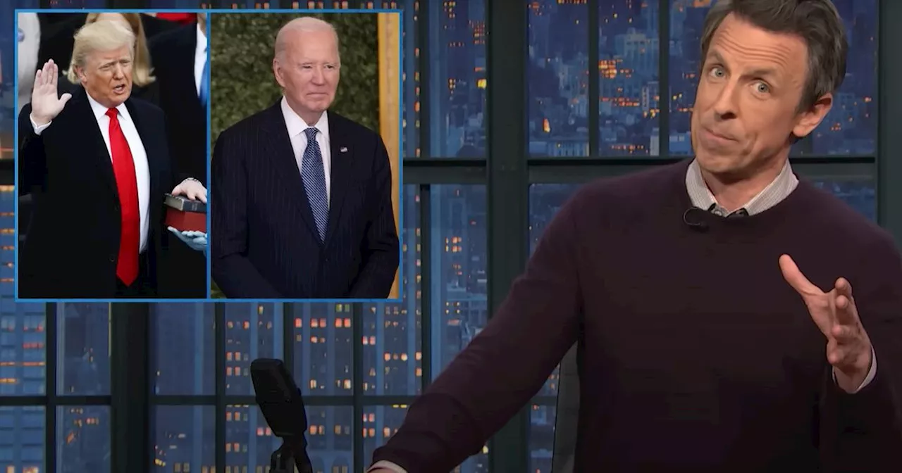 Seth Meyers Wants Biden To Do 1 ‘Wicked’ Thing At Donald Trump’s Inauguration