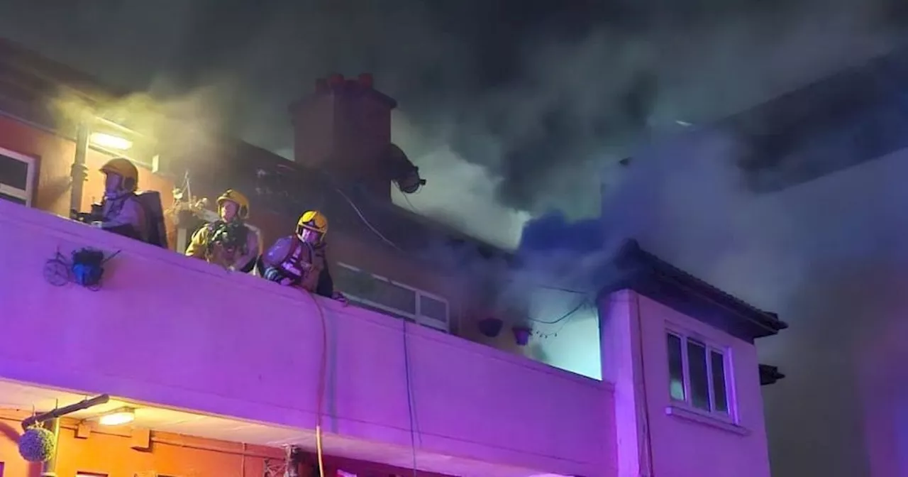 Dublin Flat Fire Evacuates Residents