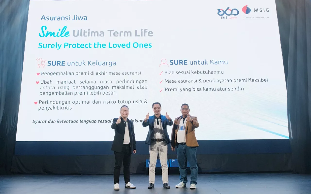 MSIG Life Luncurkan Produk Asuransi Jiwa Baru Smile Ultima Term Life (SURE)