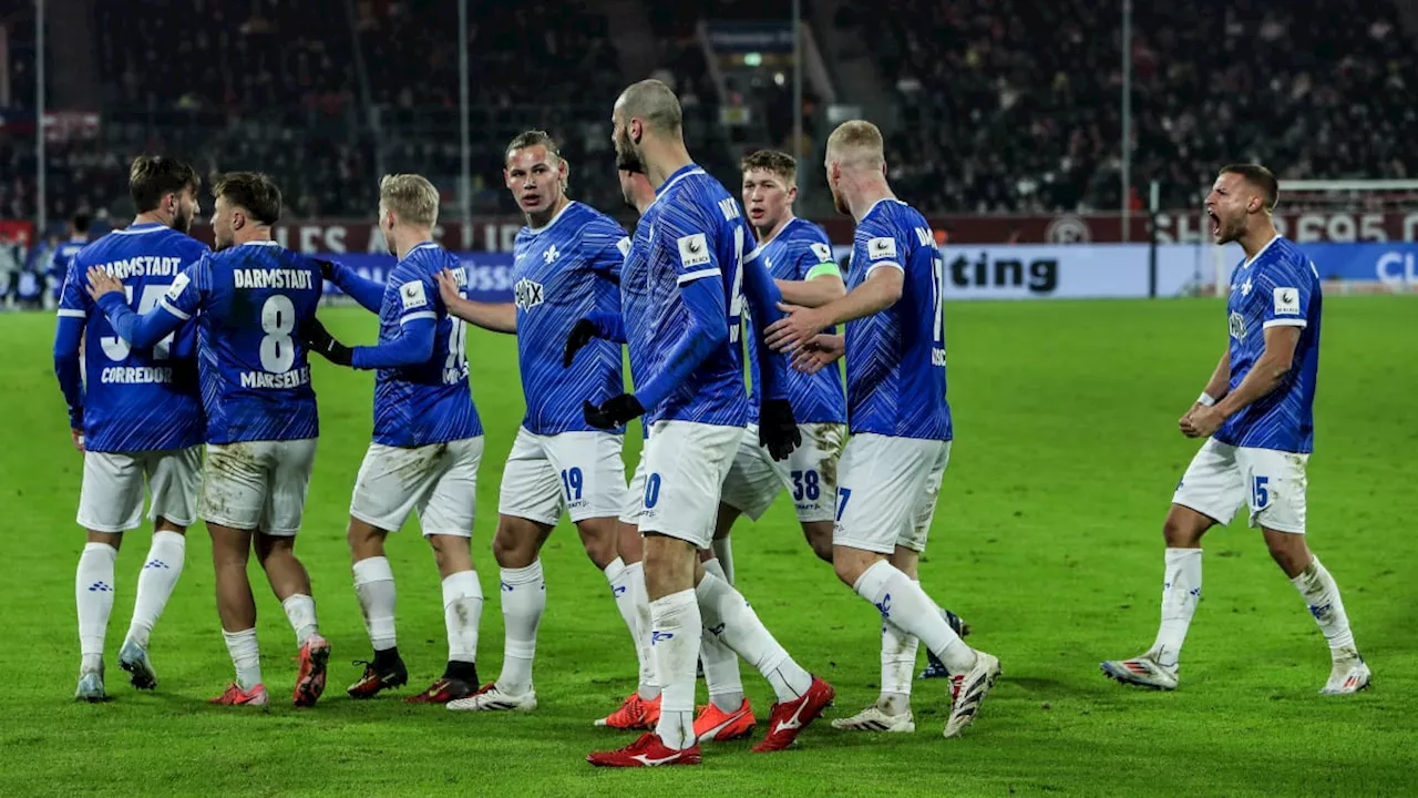 Fortuna Düsseldorf und Darmstadt trennen sich 2:2 im Rückrundenauftakt