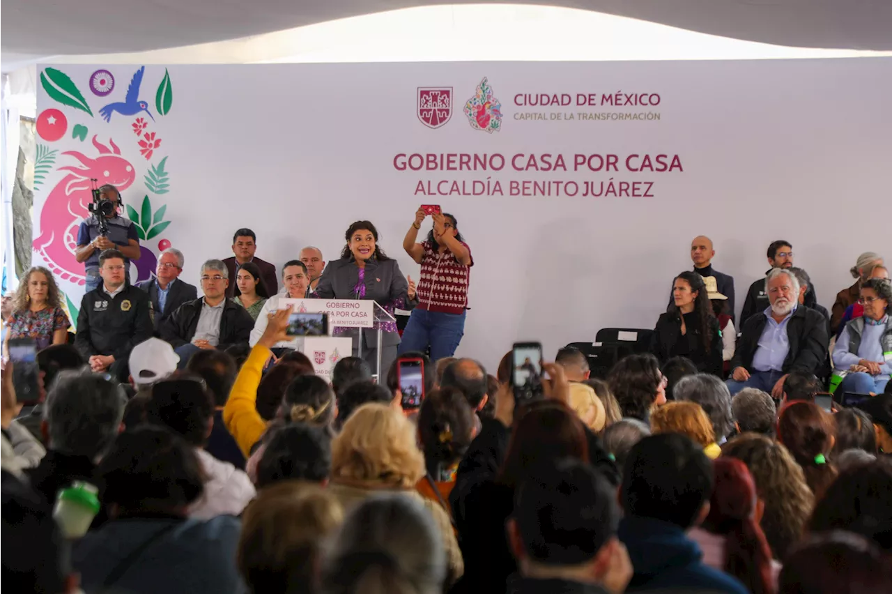 Iluminación, bacheo y escuelas renovadas: las promesas de Brugada en la Portales