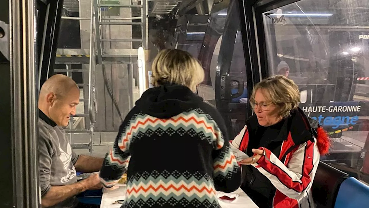 Un dîner romantique en télécabine pour la Saint-Valentin