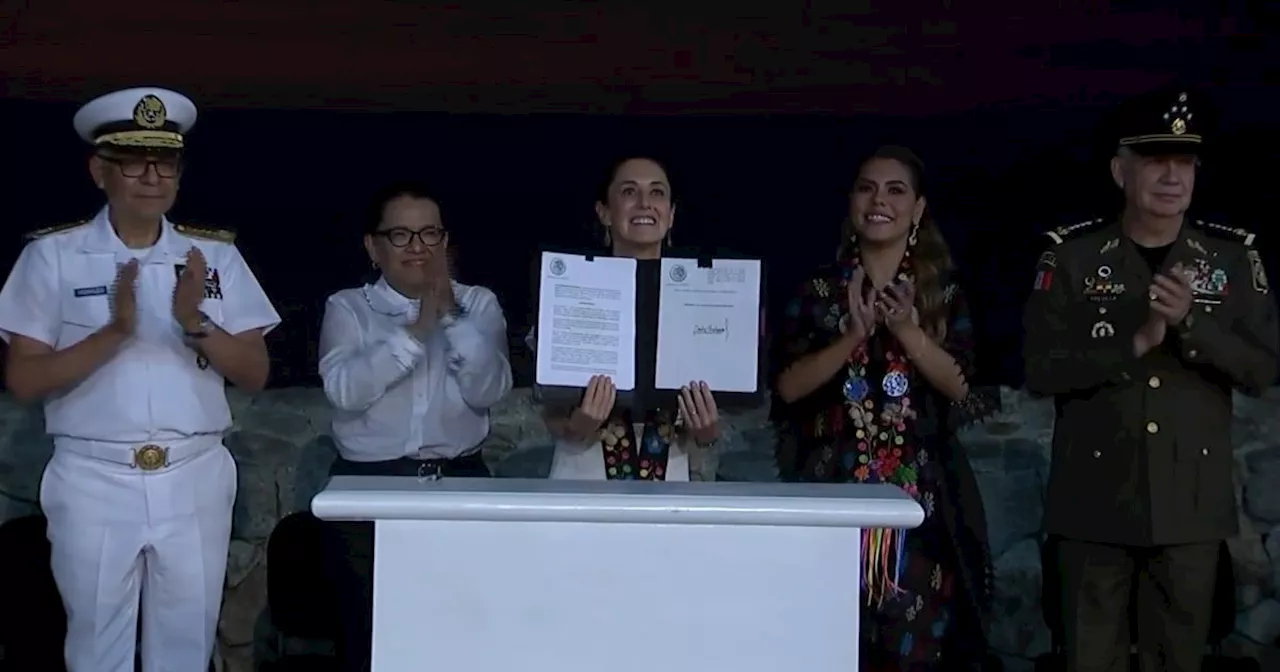 Sheinbaum firma decreto para la creación del Centro Integral para el Programa ‘Acapulco se Transforma Contigo’