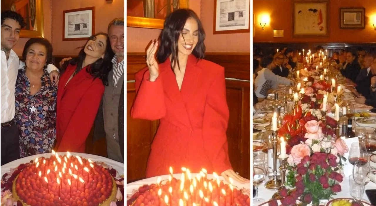 Giulia De Lellis festeggia i suoi 29 anni con una cena in famiglia a Roma