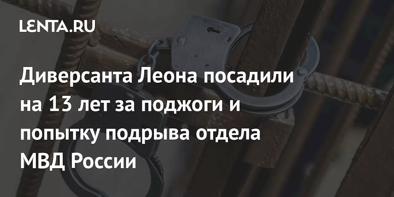 Диверсанту Даршту дали 13 лет за поджоги и попытку подрыва