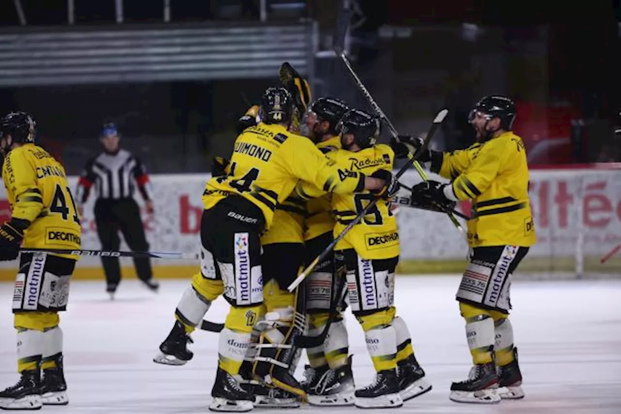 Rouen et Chamonix triomphent lors de la 35e journée de hockey