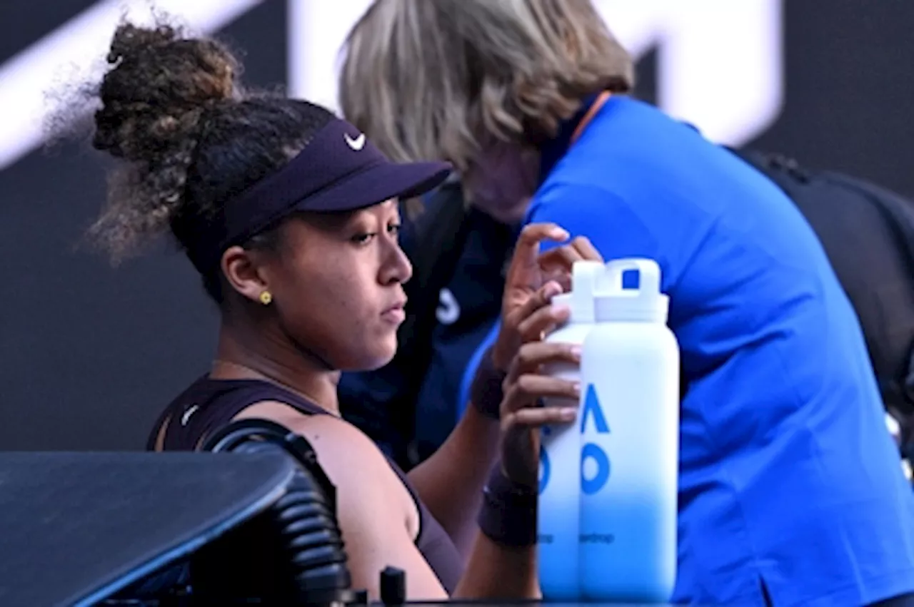 Four-time Grand Slam champion Naomi Osaka retires from Australian Open with stomach muscle injury