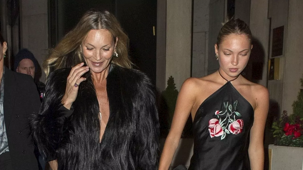 Kate Moss Celebrates 51st Birthday with Lila in Stylish London Bash