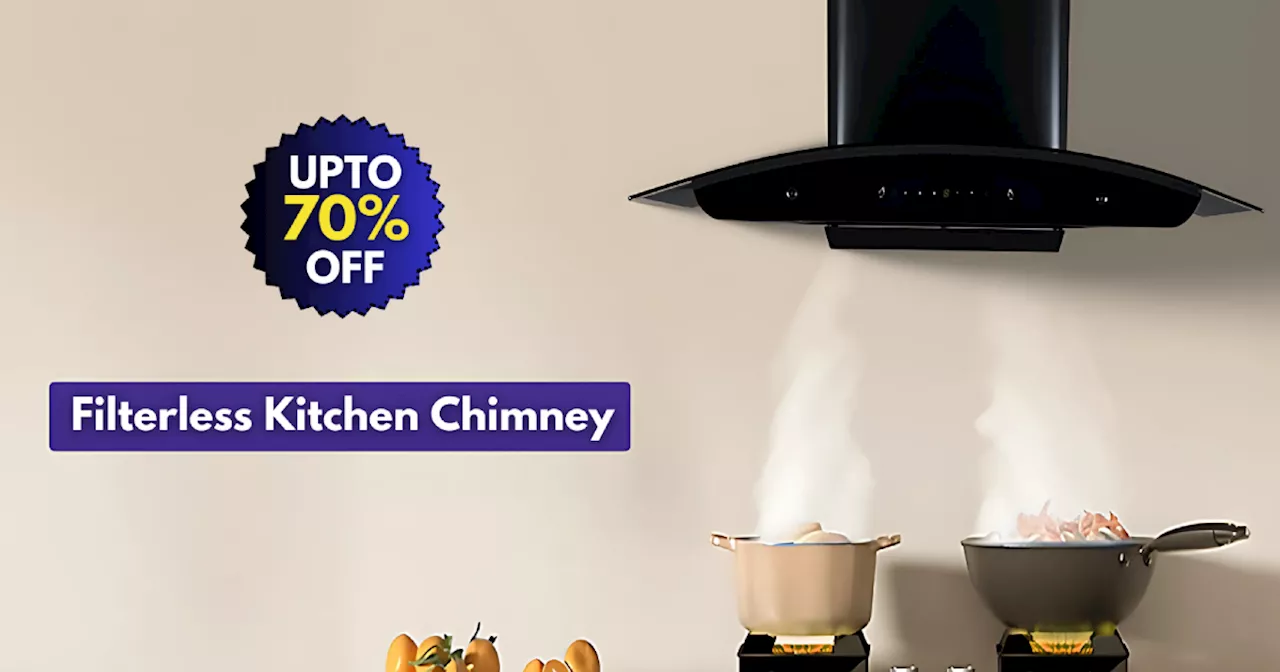 70% तक छूट पर मिल रही Filterless Kitchen Chimney से रसोई को बनाएं मॉडर्न, Republic Day Sale से करें भारी बचत