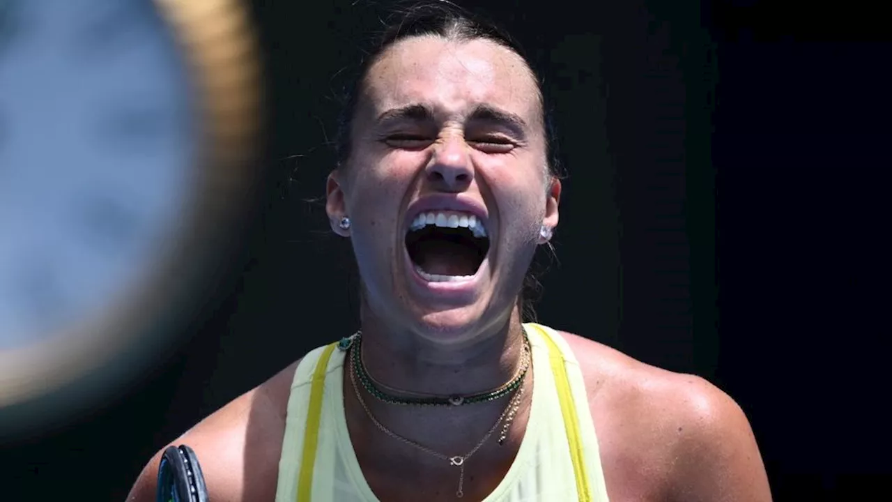 Sabalenka wint moeizaam van Tauson op Australian Open