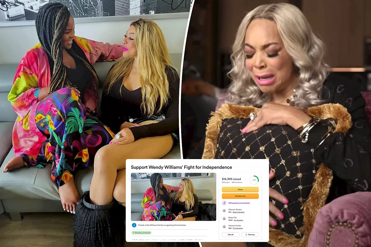 Wendy Williams' family starts GoFundMe after 'trapped' star says she has $15 to her name