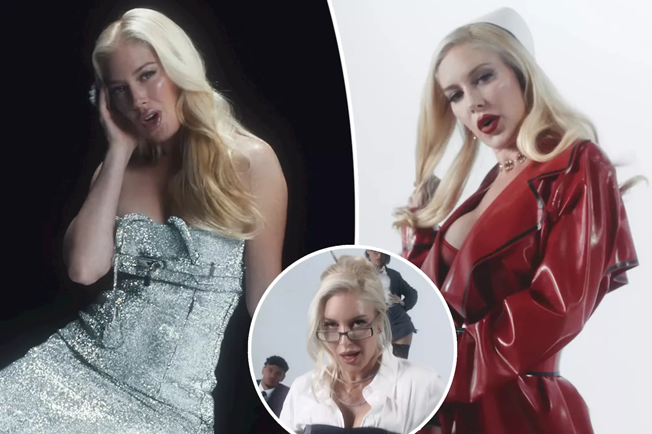 Heidi Montag rocks red latex and a bedazzled Birkin dress in new ‘I’ll Do It’ music video