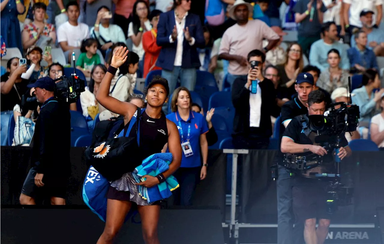 Osaka retires with injury as Bencic reaches Australian Open last 16