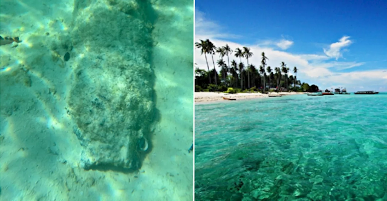 A WWII Bomb Was Discovered In The Waters Of Sibuan Island In Sabah