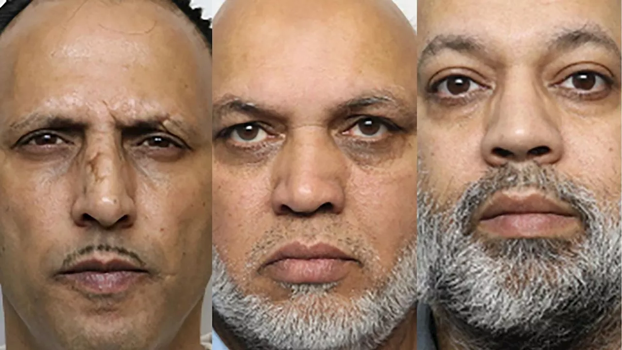 Grooming gang members sentenced for rape - as police hunt two believed to have fled the country