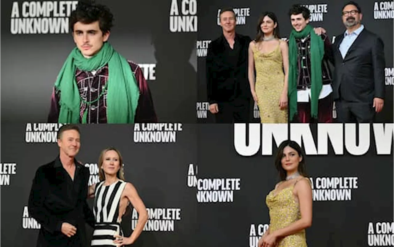 A Complete Unknown, Timothée Chalamet col cast del film su Bob Dylan sul red carpet a Roma