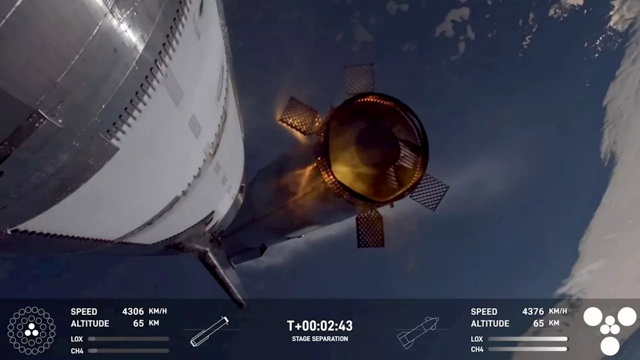 SpaceX's Starship Explodes After Successful Separation