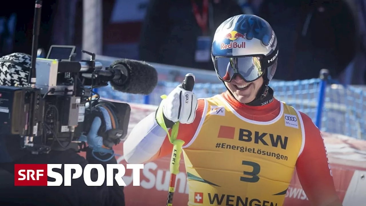 Von Allmen triumphiert im Wengen-Super-G, Rogentin wird Dritter