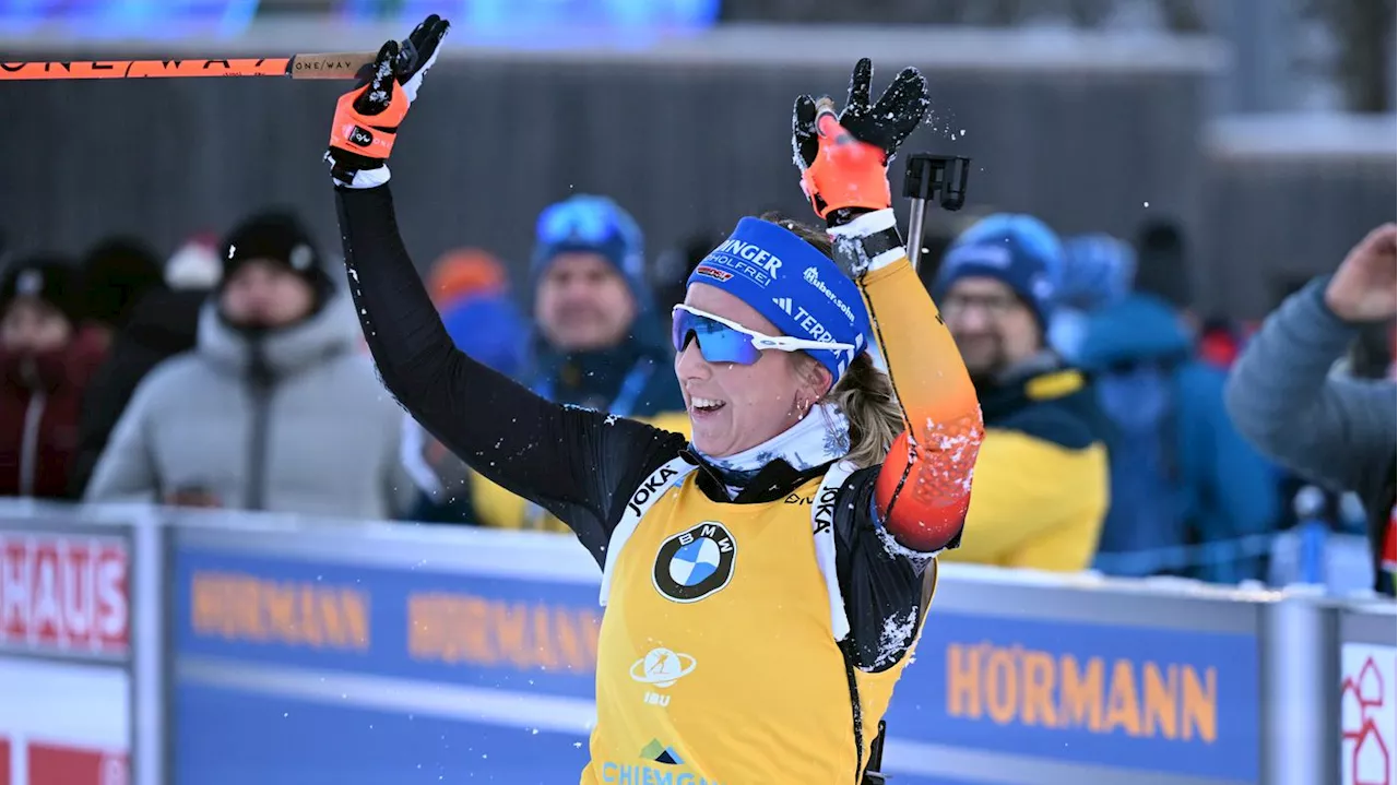 Biathlon-Weltcup in Ruhpolding: Franziska Preuß wird Zweite im Einzel