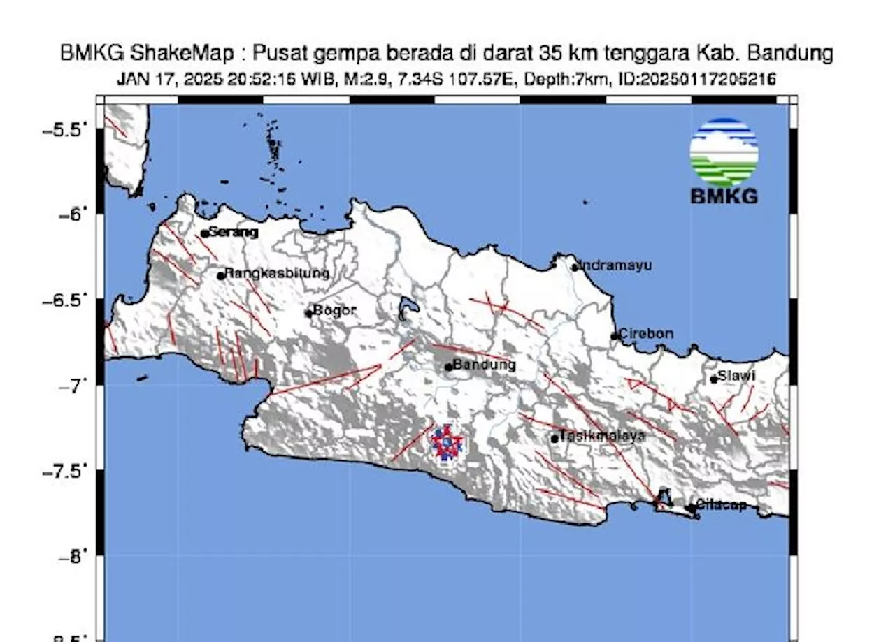 Gempa M2,9 Guncang Talegong, Garut