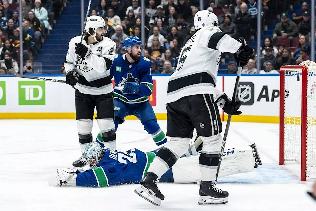 Turcotte leads Kings to 5-1 rout of struggling Canucks