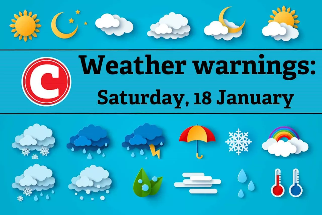 South Africa Weather Forecast for Saturday, January 18, 2025