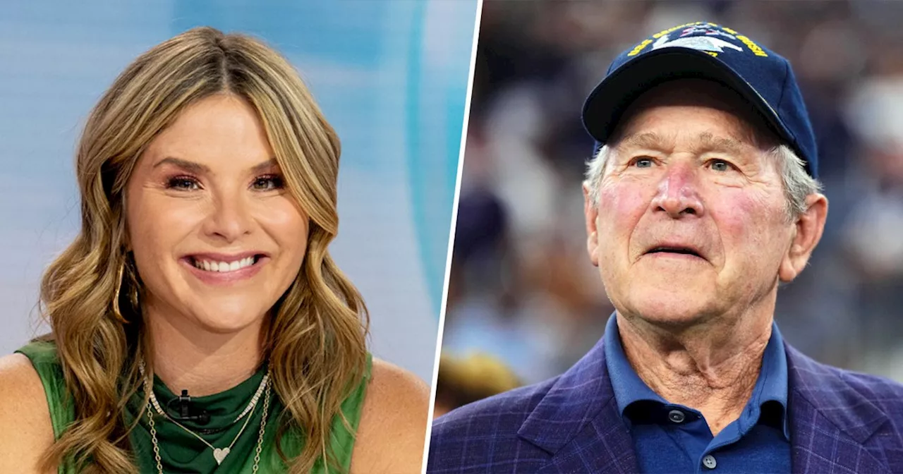 Jenna Bush Hager Reacts to Dad's Viral 'Man Tap' on Barack Obama