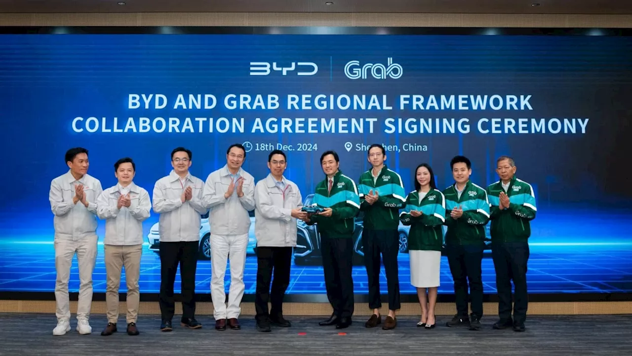 BYD to Deliver 50,000 EVs to Grab Drivers across Southeast Asia