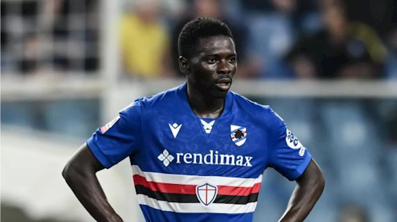 Insulti ad Akinsanmiro, la Sampdoria in campo con una maglia contro il razzismo