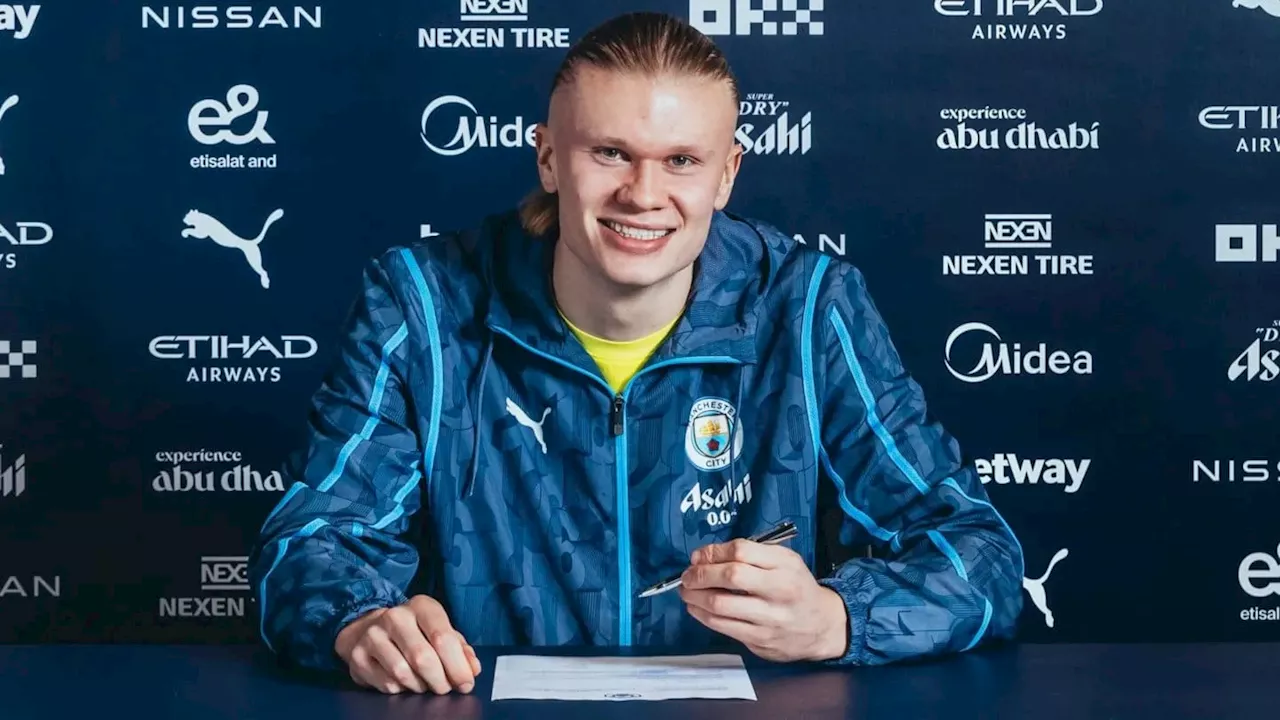 Haaland renueva con Manchester City por diez años