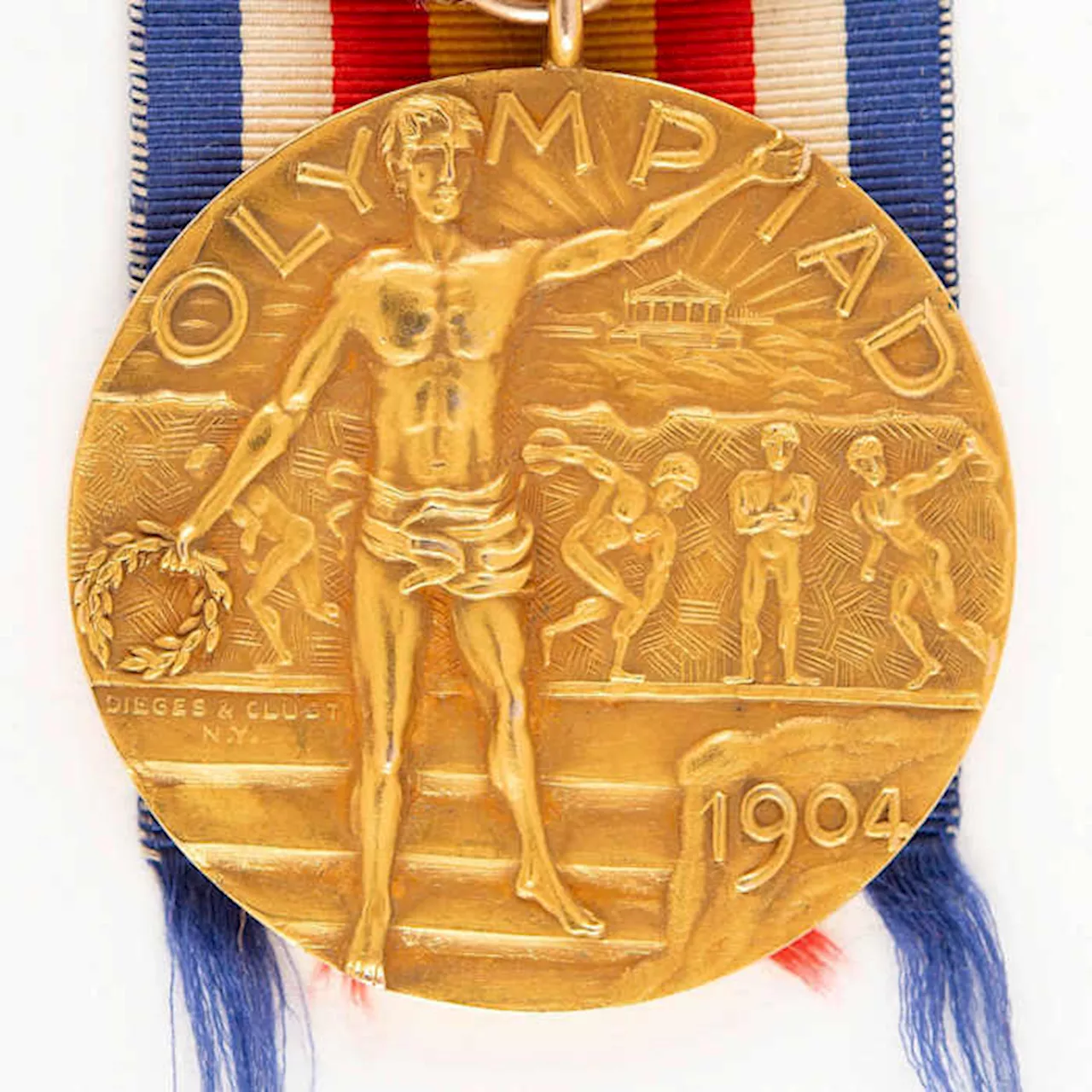 A rare gold medal from the 1904 St. Louis Olympics is up for auction