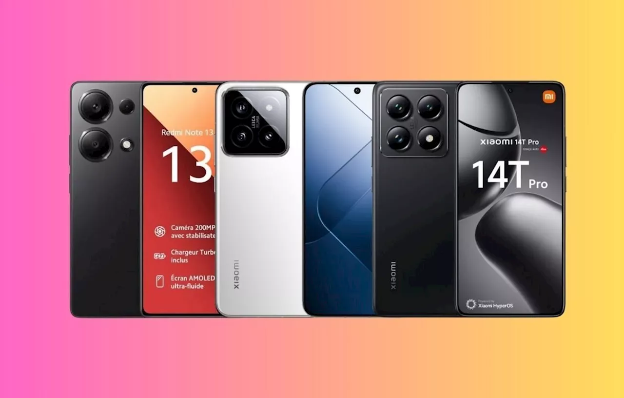 Xiaomi : Les Smartphones Xiaomi 14T, Redmi Note 13 et Redmi Note 13 Pro en Offre chez PcComponentes