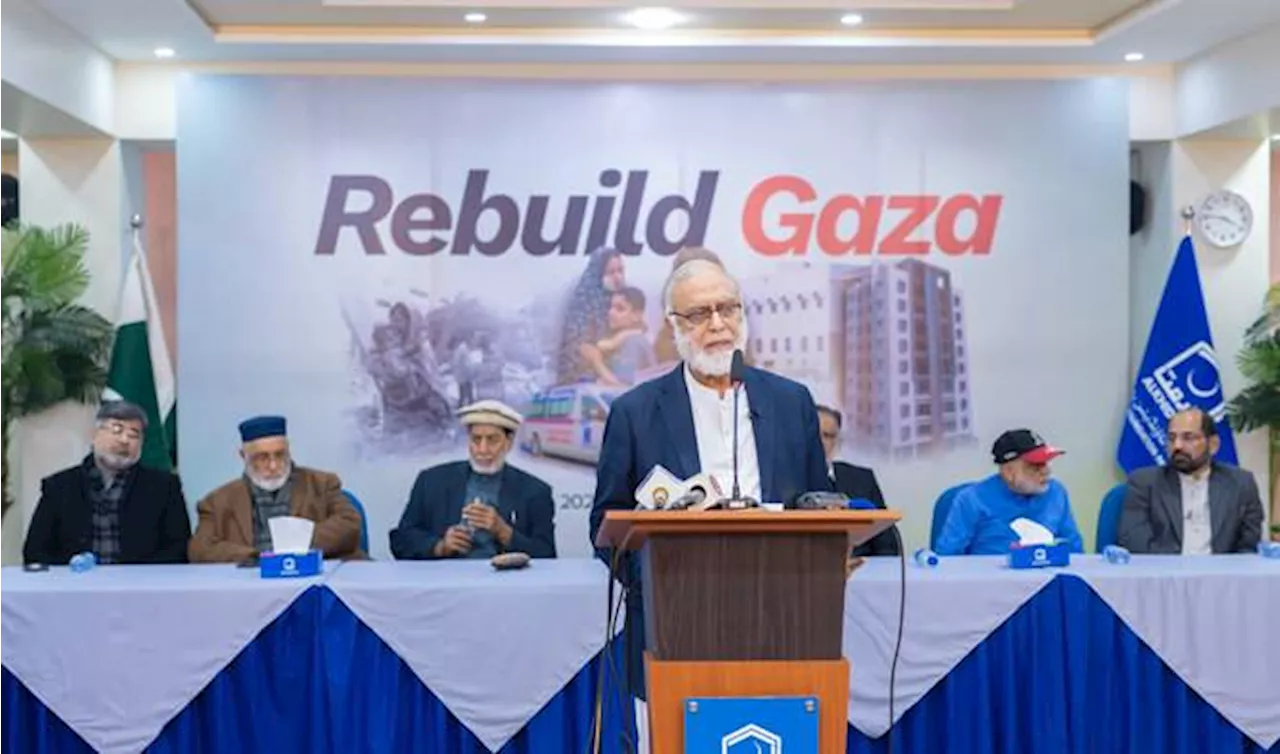 Pakistani humanitarian organization announces Rs15 billion 'Rebuild Gaza' initiative