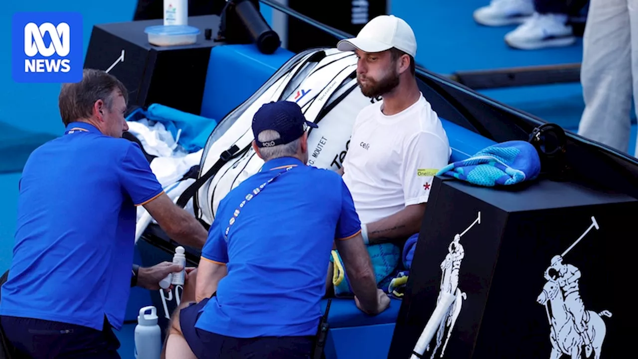 Australian Open: Corentin Moutet faints, Alex de Minaur fights and America's next generation arrives