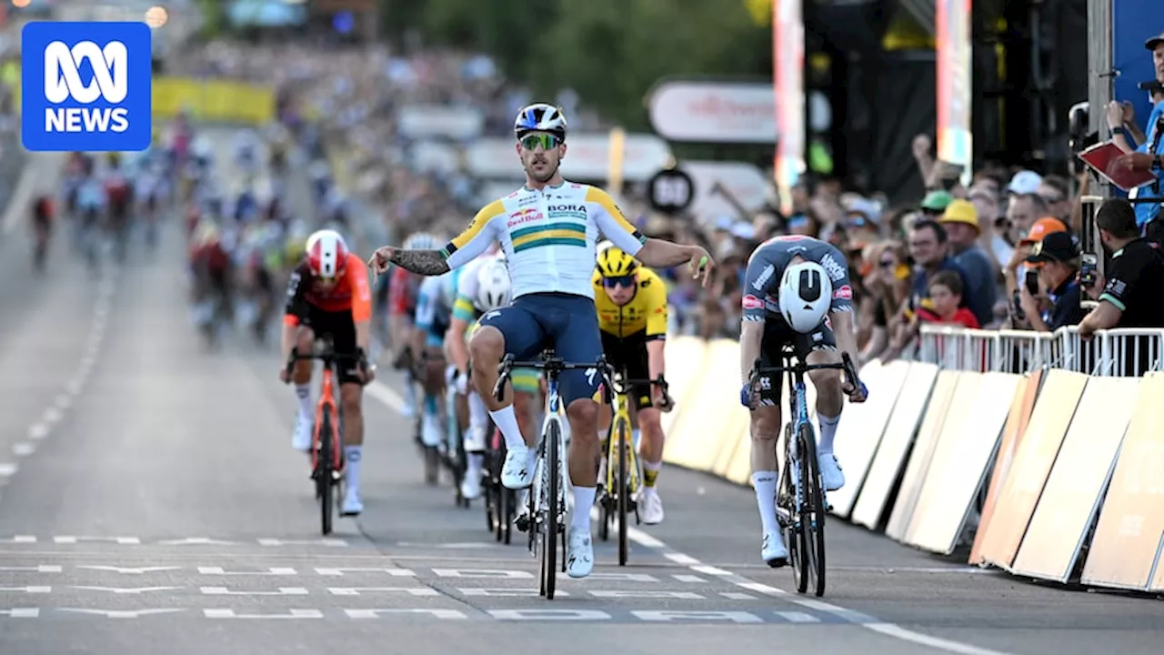 Sam Welsford wins Tour Down Under Villawood Men's Classic after avoiding brutal crash