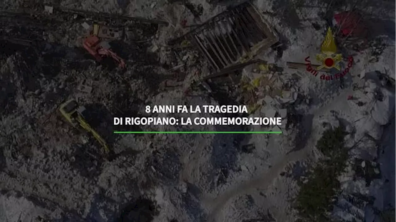 Otto anni fa la tragedia di Rigopiano: la commemorazione