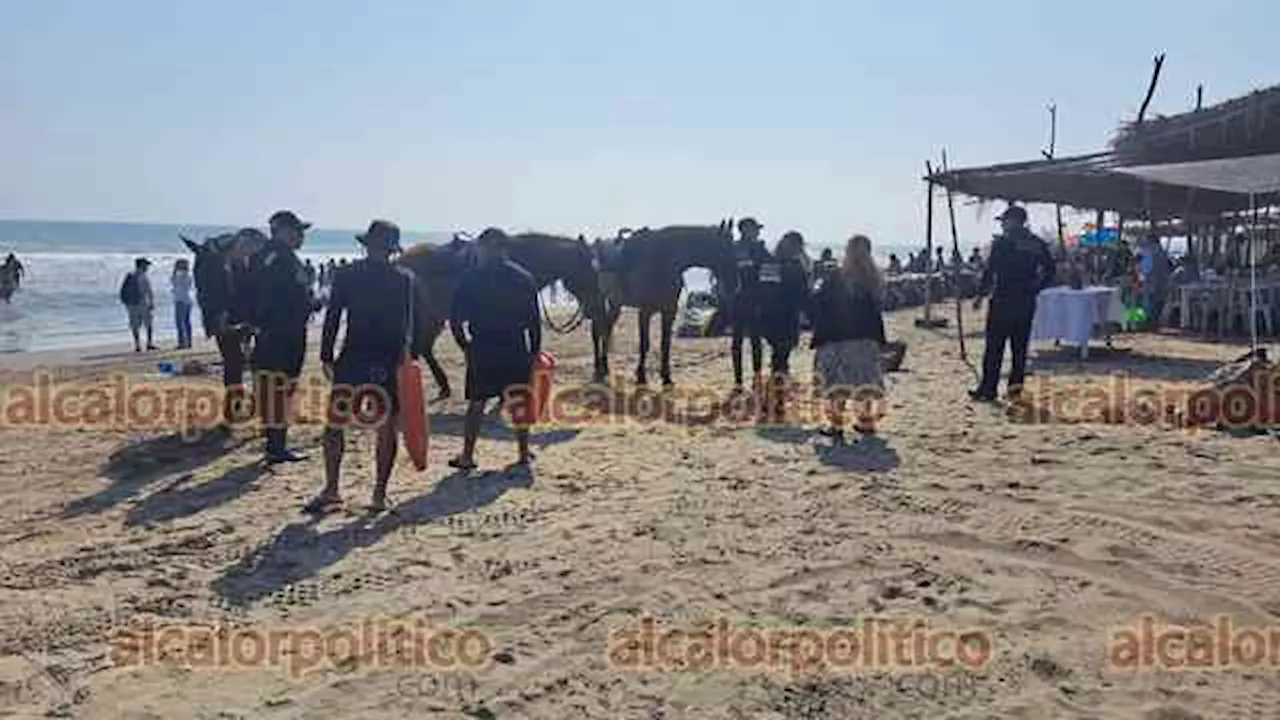 Unidad Marítima de SSP coordina vigilancia al turismo en Playa de Chachalacas