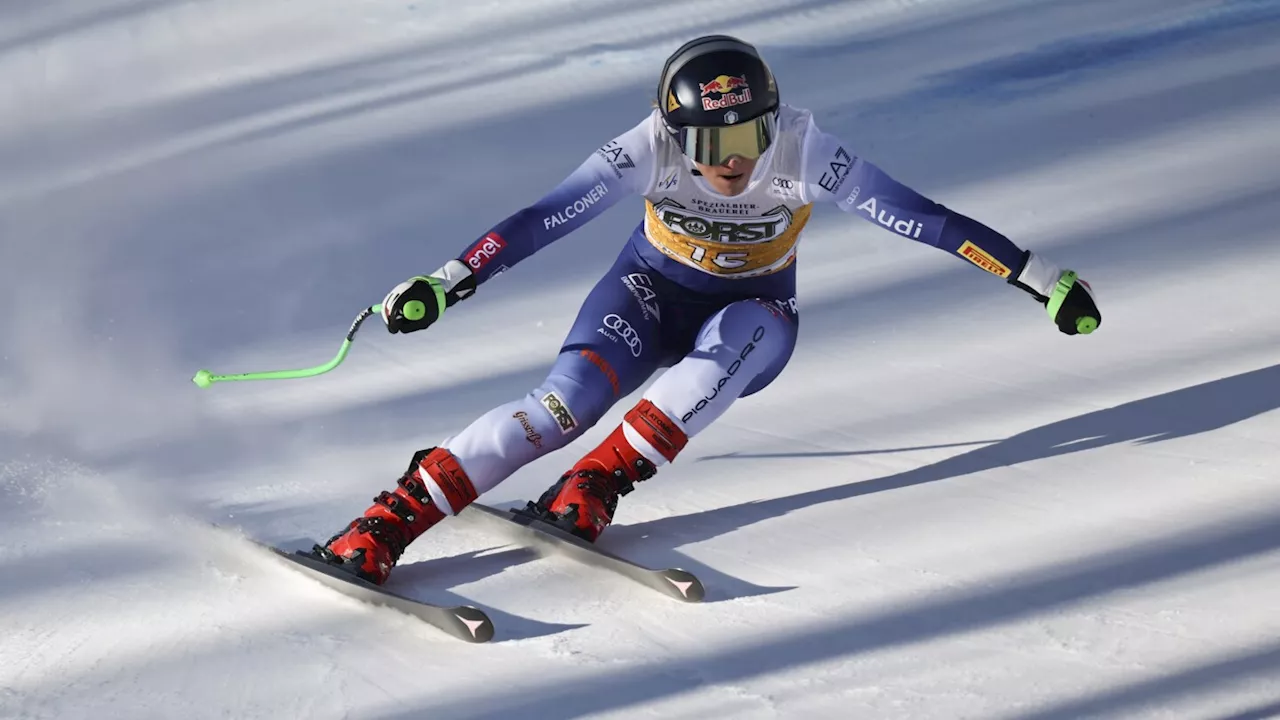 Goggia Leads World Cup Downhill in Cortina