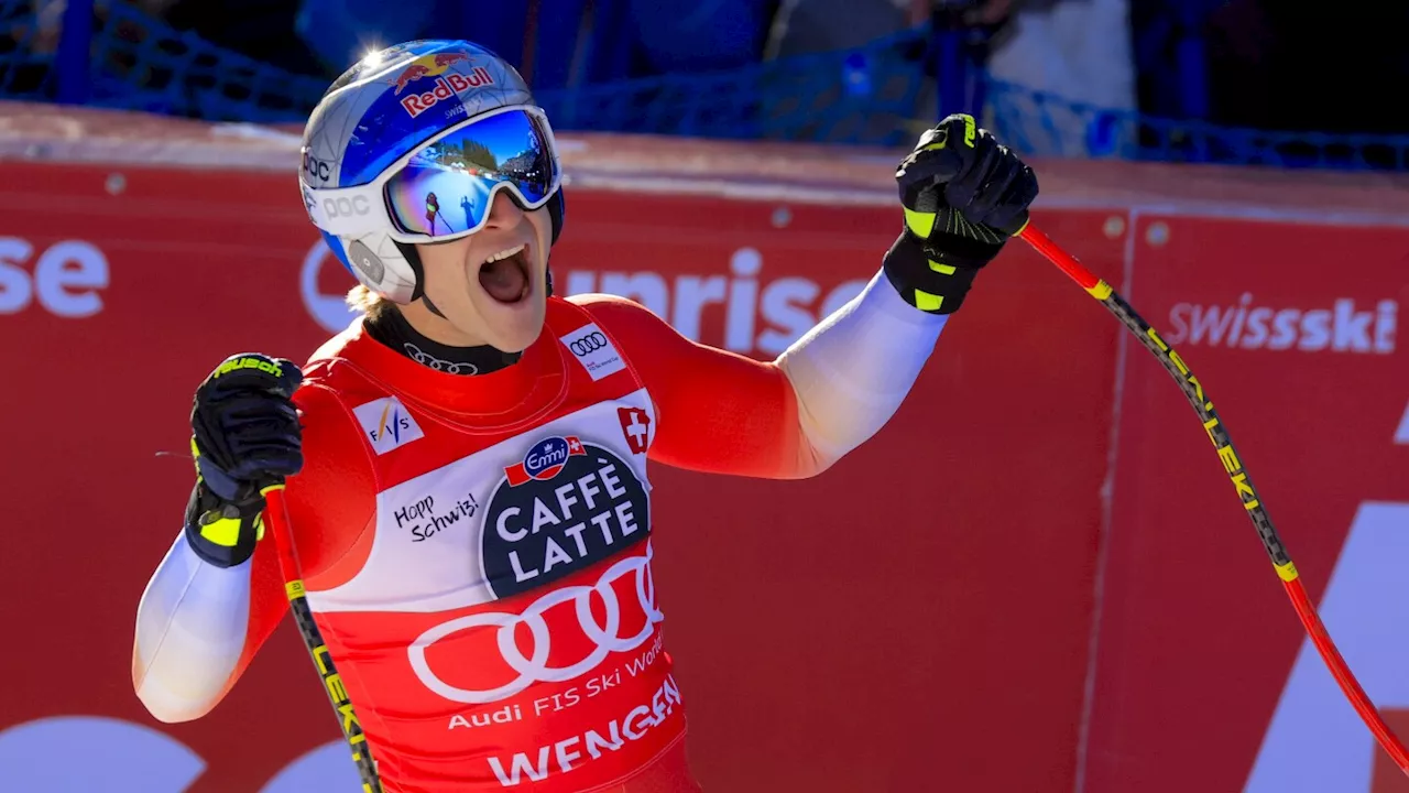 Ski star Odermatt beats fast-emerging Von Allmen in Switzerland's classic World Cup downhill