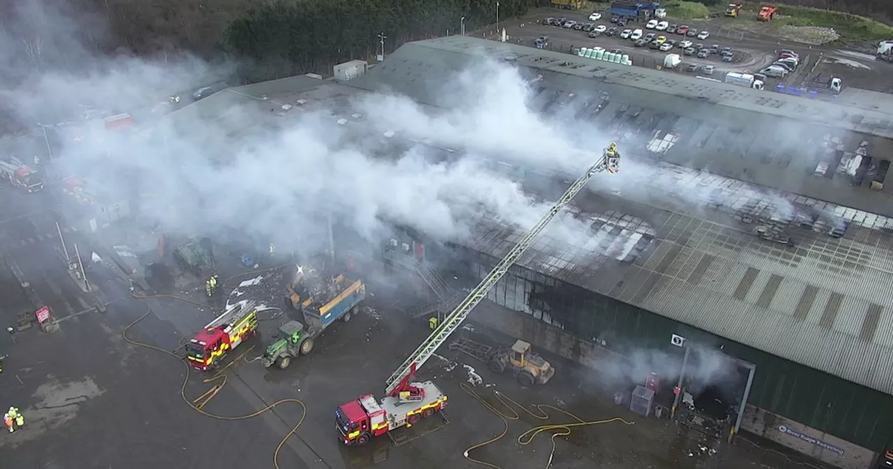 Large Fire at Co Derry Recycling Plant Deemed Accidental